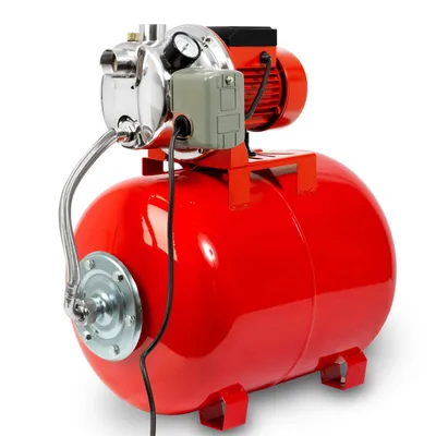 Produktbild von EBERTH Hauswasserwerk 3600 L/h Förderleistung, 4 bar Förderdruck, 750W, Pumpe mit Druckschalter für Automatikbetrieb, 9 m Ansaughöhe, 40 m Förderhöhe