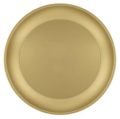 Obrázek produktu pro Párty plastový talíř zlatý - Silvestr - 21 cm - 1 ks
