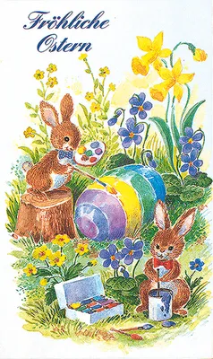 Produktbild von Ostern - Glückwunschkarte im Format 11,5 x 17 cm mit Briefumschlag