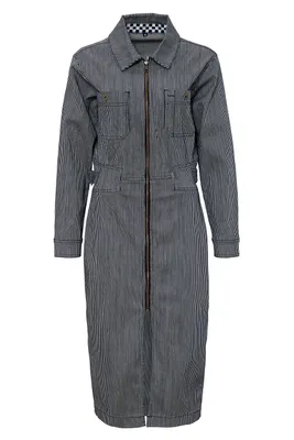Produktbild von Queen Kerosin Workwear Kleid - Speedway Queens Gestreift S