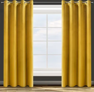 Obrázek produktu pro Eurofirany 422324, Sheer, Žlutá, Jednobarevný, Polyester, Průchodka, 200 g/m²