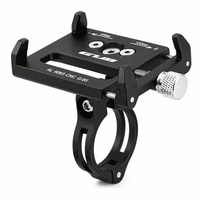 Produktbild von GUB Fahrrad Handyhalterung Aluminium Motorrad Scooter Fahrrad e-Bike Universal Handy Halterung Schnellspanner Lenker für Handy Halter drehbar für 4,7-7,2 Zoll Smartphone, Navi