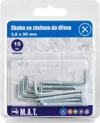 Produktbild von holzklammer mit Gewinde 50x3,8mm Zn (10Stk)