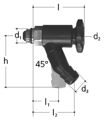 Produktbild von Georg Fischer Entleerventil JRG LegioStop, DN8, R 1/4", PN16, Messing, 1 Stk.