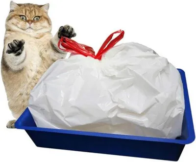 Productafbeelding van Famanu kattenbakvulling, 30 stuks - 79 x 45 cm - met handgrepen, geschikt voor middelgrote en kleine kattenbakken