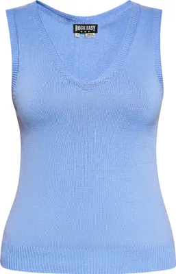 Produktbild von ROCKEASY damen pullunder - blau, XL