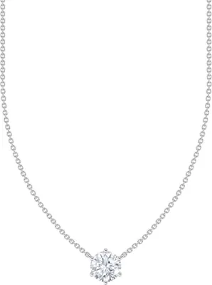 Immagine prodotto di Collana con ciondolo in zirconi bianchi, argento