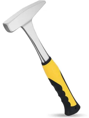 Image de Marteau de forge Zangenhammer, 600 g, marteau à tête carrée, marteau à frapper, jaune/noir