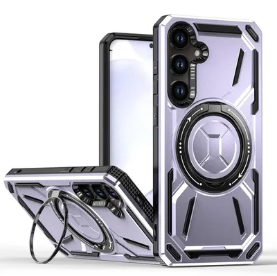Immagine prodotto di Per Samsung Galaxy S25 Plus 5G Armor II Series MagSafe Magnet Ring Custodia protettiva viola