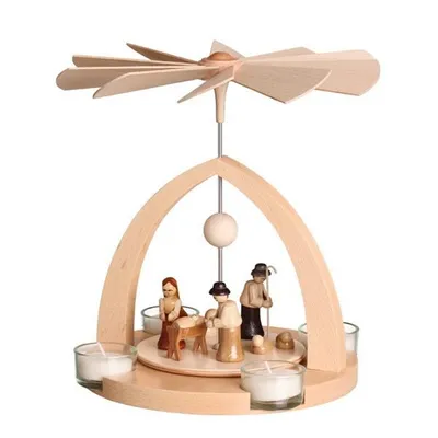 Obrázok produktu pre Stolová pyramída Betlehem prírodný ŠxVxH 20,5x22x20cm NOVINKA