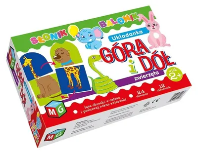 Obrázok produktu pre Góra i Dół Zwierzęta Układanka Słonik Balonik