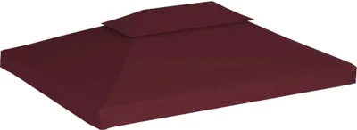 Produktbild von vidaXL Pavillon-Dach mit Lüftungsdach 310 g/m² 4x3 m Bordeauxrot