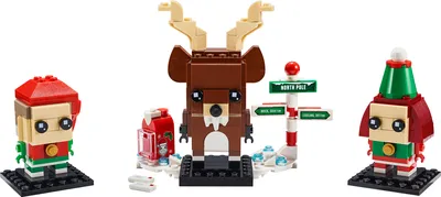 Produktbild von LEGO BrickHeadz Rentier und Elfen - 40353, Bausatz, 10 Jahr(e), 281 Stück(e)