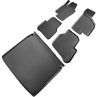 Produktbild von Fußmatten & Kofferraumwanne Set passend für  VW Passat B7 Stufenheck | 362 | 2010-2014
