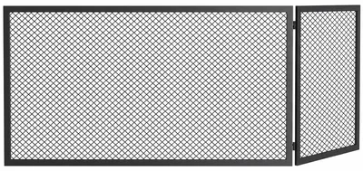 Produktbild von Kaminschutzgitter, Faltbarer Funkenschutz aus Metall, 141 x 50 cm