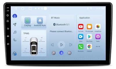 Zdjęcie produktu dla Radio samochodowe Android do Citroen C2 C3 2001-2010 Wireless CarPlay Android Auto GPS Navi 128GB 9 cali 4G LTE BT SWC RDS DAB+