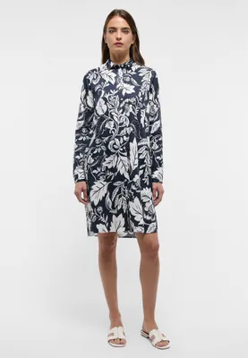 Produktbild von ETERNA Blusenkleid Satingewebe Langarm navy 7609-19-D939 36
