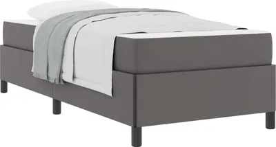 Immagine prodotto di vidaXL Struttura letto con materasso grigio 100 x 200 cm in tessuto