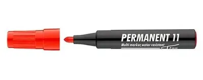 Permanentný popisovač, 1-3 mm, kužeľový hrot, ICO "Permanent 11", červený
