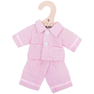 Image de Bigjigs Toys Pyjama rose pour poupée 28 cm