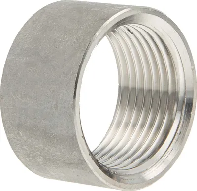 Produktbild von tecuro Muffe - Schweißmuffe halb Edelstahl V4A (AISI 316), IG 3/4 Zoll