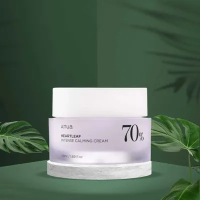 Image de ANUA Heartleaf 70% Intense Calming Cream 50ml Ceramid Panthenol Corée Cosmétique