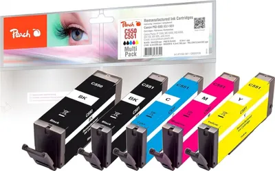 Produktbild von Peach Patrone Canon PGI-550/CLI-551 MultiPack REM,KOM