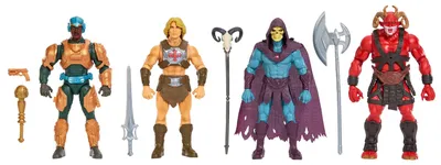 Produktbild von Masters of the Universe , 2026 Film Viererpack Actionfiguren, ca. 14 cm, Helden- und Bösewichtspielzeuge, 1 Exklusivinhalt, 6 Jahr(e), Mehrfarbig, Kunststoff, Metall