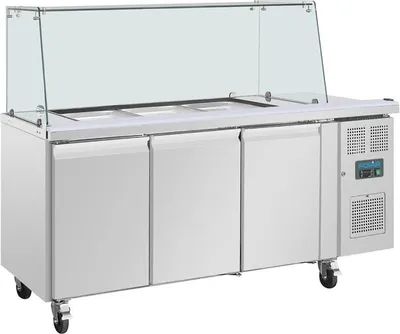 Produktbild von Dreitürige Saladette Thekenkühlschrank Der Polar U-Serie