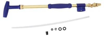 Immagine prodotto di Spruzzatore manuale in acciaio inossidabile, rame, asta per l'irrigazione delle piante, tubo flessibile con prolunga per flacone da giardino, a due ugelli