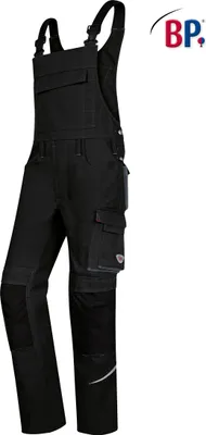Produktbild von BP Komfort-Latzhose mit Reflexelementen und Kniepolstertaschen 1804 Gr. 62-normal schwarz