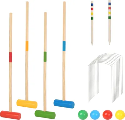 Produktbild von Jopassy Krocket-Set Spiel, Crocket für 4 Spieler Kinder Erwachsene Outdoor Krocketspiel Garten Spielspaß