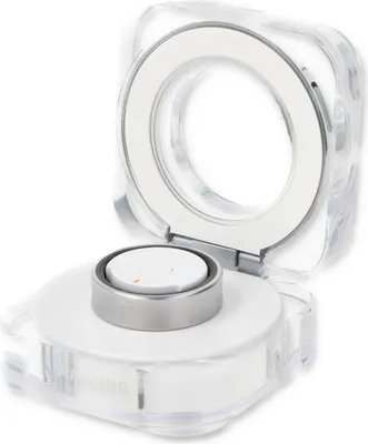 A clear product shot of a Samsung Galaxy Ring in its open packaging.