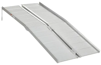 Immagine prodotto di Rampa per Sedia a Rotelle in Lega di Alluminio Antiscivolo Capacità 272kg, 183x72x5cm