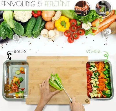 Produktbild von Küchen-Schneidbrett-Set, Küchen-Schneidbrett 40L x 30,5W x 6 cm