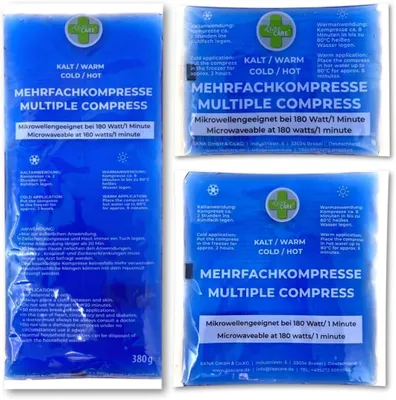 Immagine prodotto di LisaCare Impacchi caldi e freddi - Impacchi rinfrescanti - Cuscinetti rinfrescanti - Impacchi caldi/freddi - Bambini e adulti - Set da 3