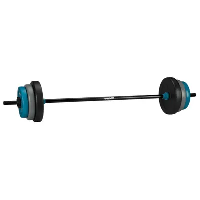 Produktbild von Avento Verstellbares Hantelset 20 kg Schwarz, Blau und Grau