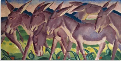 Produktbild von ARTland Glasbild Eselsfries. 1911 Größe: 60x30 cm