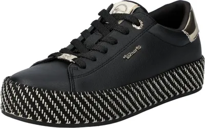Produktbild von Tamaris Damen Schnürschuhe 16216-36, 16216-37, 16216-38, 16216-39, 16216-40, 16216-41, 16216-42, 20155-36, 20155-37, 20155-38, 20155-39, 20155-40, 20155-41, 20155-42, 20854-37, 20854-38, 20854-39, 20854-40, 20854-41, 20854-42 TAM-1-23713-42 BLACK/GOLD 41 [Schuhe Frau]