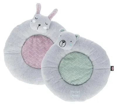 Produktbild von TRIXIE Junior Liegematte Hase, Ø 40 cm, hellgrau / flieder