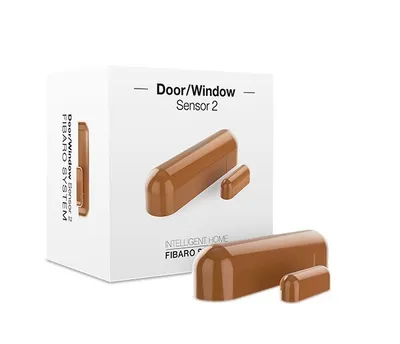 Image de Fibaro FGDW-002-5 ZW5 capteur de porte/fenêtre Sans fil Marron