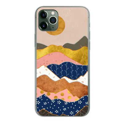 Produktbild von MuchoWow® Handyhülle Schutzhülle Hülle für iPhone 11 Pro Max Gold - Pastell - Muster Silikon Softcase Handy Hülle - Schutz