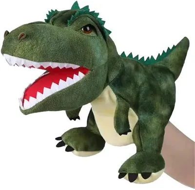 Produktbild von Dinosaurier Handpuppe Plüschtier, Dinosaurier Spielzeug Plüsch Handpuppe, Junge Geburtstag Geschenk Tyrannosaurus rex Handpuppe