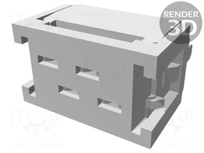 Productafbeelding van 1x mannelijke connector: 4-polig, voor platte kabels, 1,27 mm raster, 7-215083-4