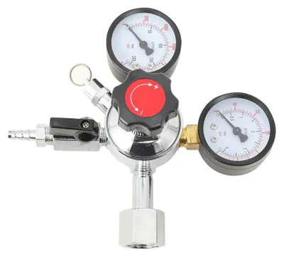 Produktbild von CO2 Druckminderer - 3 Bar - Für die Karbonisierung von Bier und Wein - W21,8 x 1/14 Anschluss
