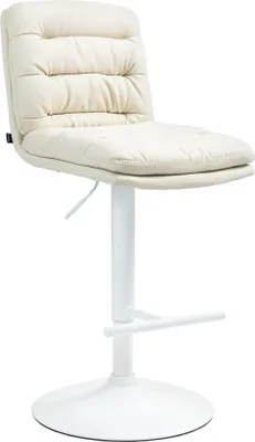 Produktbild von Barhocker Stoff, Hocker, mit Fußstütze und ergonomischer Rückenlehne – r Sitzkomfort