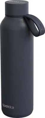 Produktbild von Quokka, 630 ml Isolierflasche Modell Solid mit Trageriemen, Graphit