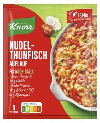 Produktbild von Knorr Fix Würzmischung Nudel-Thunfisch Auflauf 3 Portionen