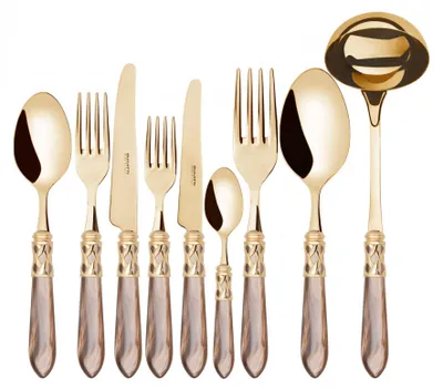 Immagine prodotto di ALADDIN GOLD, Posate Set 75 pz, Scatola Gallery, Casa Bugatti
