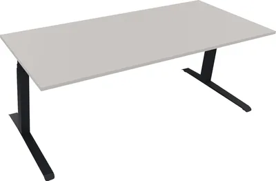 Produktbild von Sitz-/Stehtisch Kufe Doppels. Quad. B2000xT800xH645-1275 an/Lichtgrau